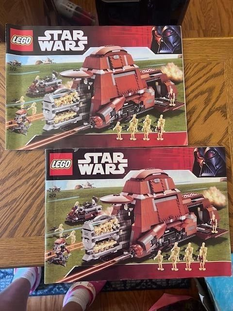 LEGO 7662 Star Wars Trade Federation MTT Box and Instruction Booklets 2