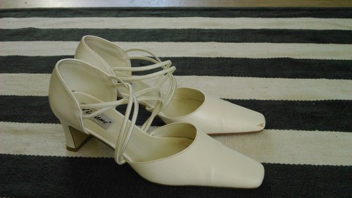 Brautschuhe Ivory,creme, Hochzeitsschuhe, Tanzschuhe Größe 38/39, Viviane - Bild 6 von 9