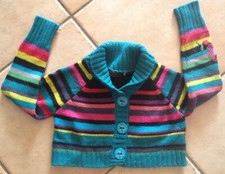 Gilet Long Tricoté Catimini Pour Fille 2 Ans - Couleur Ivoire - Occasion Très Bon état