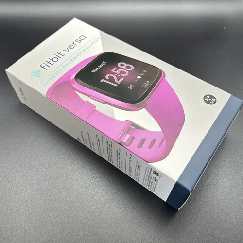 Fitbit Versa Lite FB415 Purple Violet Smart Fitness Watch with Charger-image
