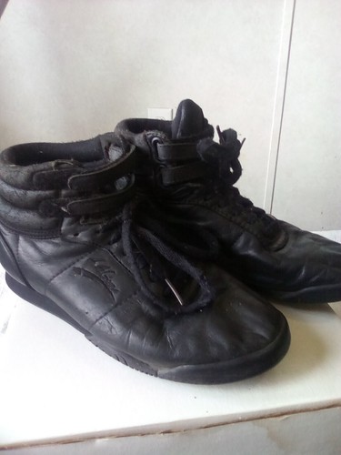 LA Gear Comfort Sneakers 90s Women’s Size 7 High Top Black Leather Vintage - Picture 7 of 7