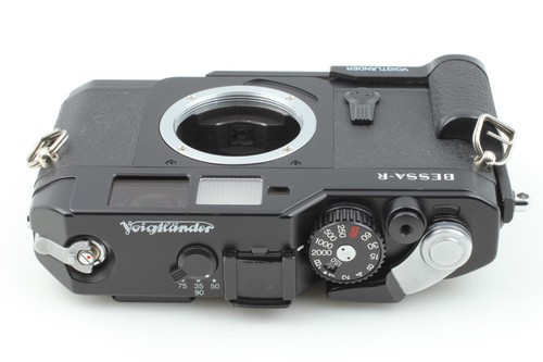 【N COMO NUEVA- con empuñadura】 Cámara fotográfica telémetro negra Voigtlander Bessa R de JAPÓN - Imagen 9 de 13