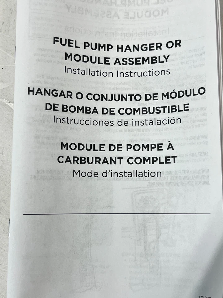 Conjunto de módulo de bomba de combustible Carter OE para 97-00 Hombre S10 o Sonoma # P74755M Foto 2 de 4