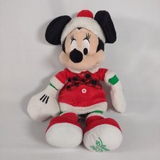 Disney Store Minnie Mouse Plush Toy Holiday 2017 Christmas Stuffed Animal