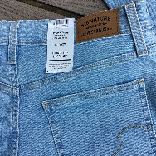 NWT Levi's Levi Strauss Heritage High Rise Skinny Raw Hem 8 29 - Picture 8 of 9
