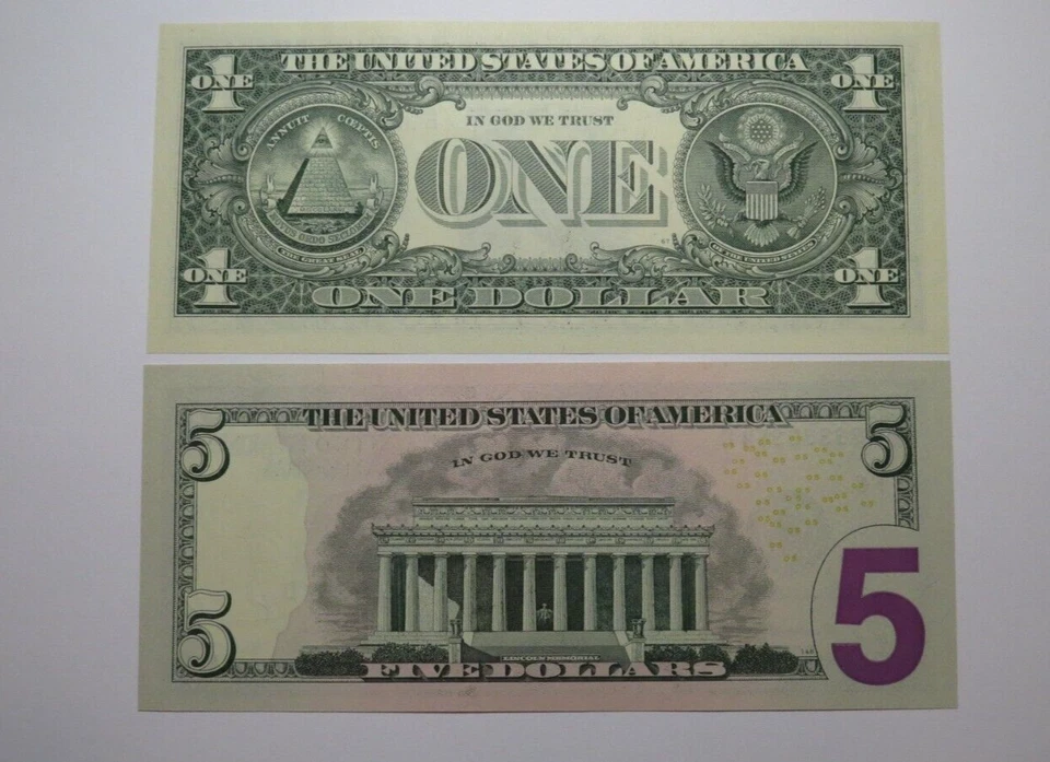 4 $1-$5-$5-$20 Matching Consecutive Serial Numbers Federal Reserve Bank Notes - Image 4 of 4