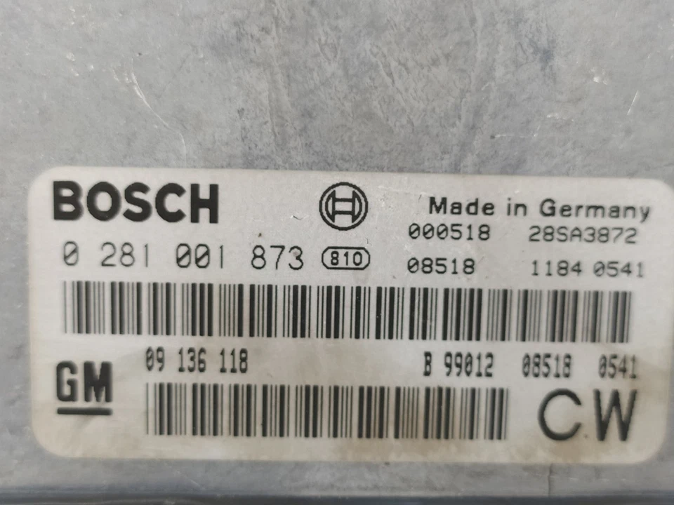 0281001873 CENTRALINA MOTORE / 1537473 PER OPEL VECTRA B BERLINA COMFORT - Immagine 3 di 4