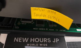 SNK NEO GEO AES Console bios 3-5 serial No.067566 Test Working NTSC-J（JPN）