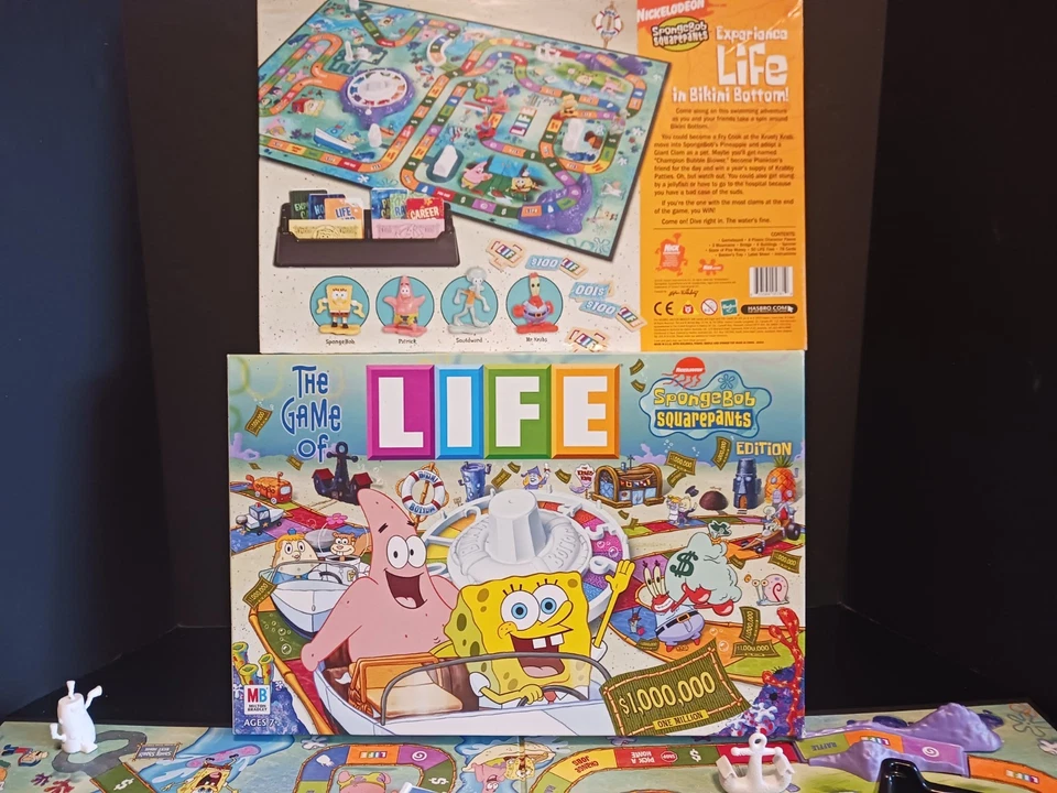 The Game of Life Spongebob Squarepants Edition 90% Complete Missing 3 Pawns - Image 2 of 4