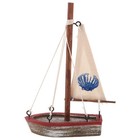  Wood Sailboat Decor: Tabletop Nautical Decor - Wooden Sailing Ship Figurine -