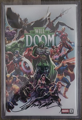 #ad THE WILL OF DOOM 1 SIGNED amp; COVER J SCOTT CAMPBELL COA In Top Loader $115.00