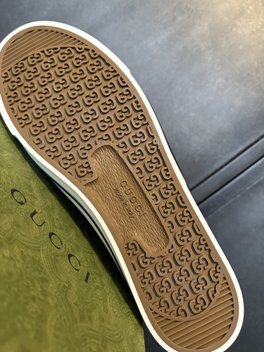 Tenis Gucci Hombre 1977 Denim Estampado GG Talla 12.5 UK/13.5US - Imagen 14 de 20