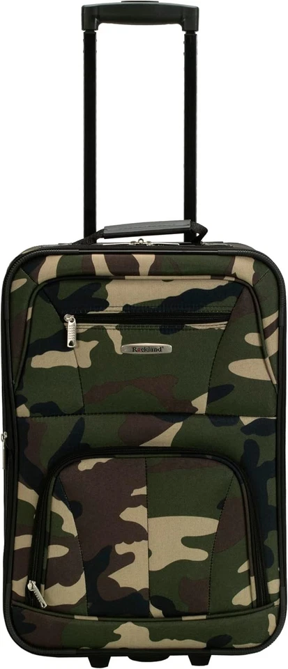 Juego de equipaje vertical Rockland Fashion lado blando, camuflaje, 2 piezas (14/19) Foto 2 de 4