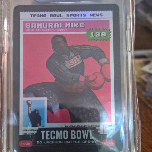 Tecmo Bowl Sports News Bo Jackson Battle Arena Mike Singletary Rookie N709