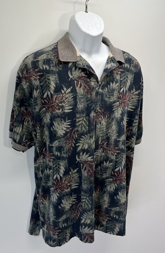Vintage Y2K Keeler Bay Multicolored Knit Polo Dress Shirt Size Medium - Picture 3 of 7