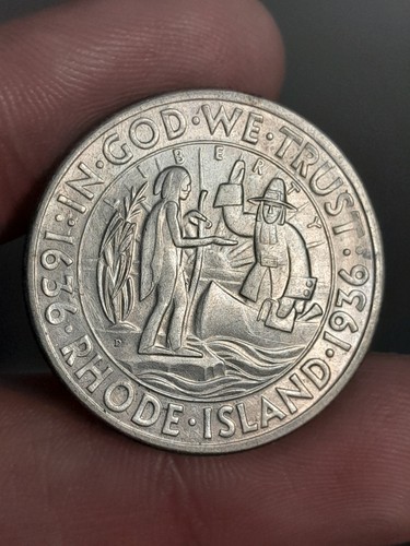 1936-D Rhode Island Commemorative Half Dollar #5