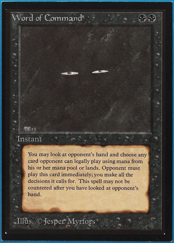 Word of Command Collectors' Edition PLD (Reserved List Card) (505420) ABUGames - Picture 1 of 2