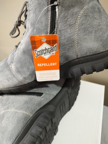 Propet Delaney Round Toe Lace Up Zippered Booties Womens Grey Casual Boots WFV00 - Picture 15 of 18