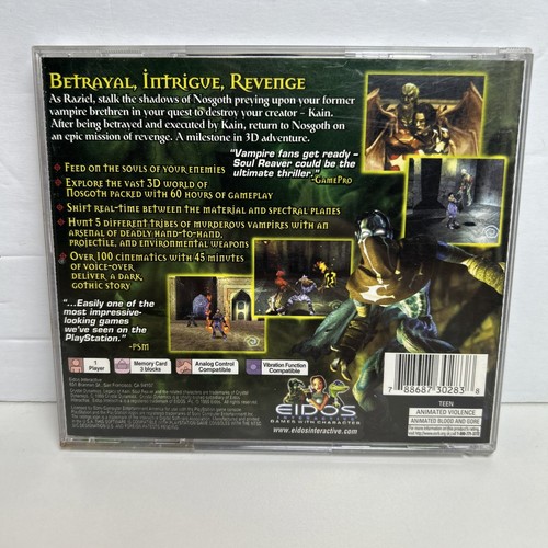Legacy of Kain Soul Reaver PS1 Sony PlayStation 1 CIB mit Reg Card getestet - Bild 2 von 8