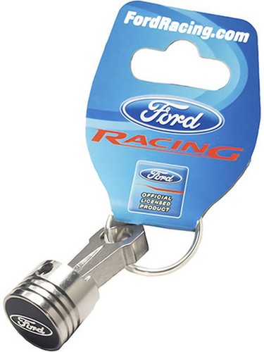 Ford Performance Piston Key Chain Aluminum with Ford Oval Logo (302-700) - Picture 1 of 12