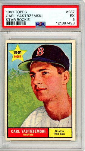 1961 Topps CARL YASTRZEMSKI #287 PSA Grade 5 EX-Cond "JUST GRADED No Reserve"