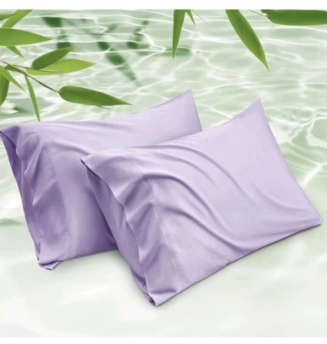 Bedsure Cooling Pillow Cases Queen Size Set of 2, Rayon Derived from Bamboo 