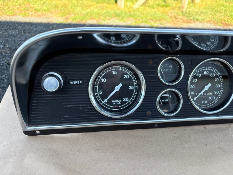 1967-1972 Ford Truck F600 instrumento cluster calibre 67-72 F-600 F-100 F-250 F-350 - Imagem 4 de 4