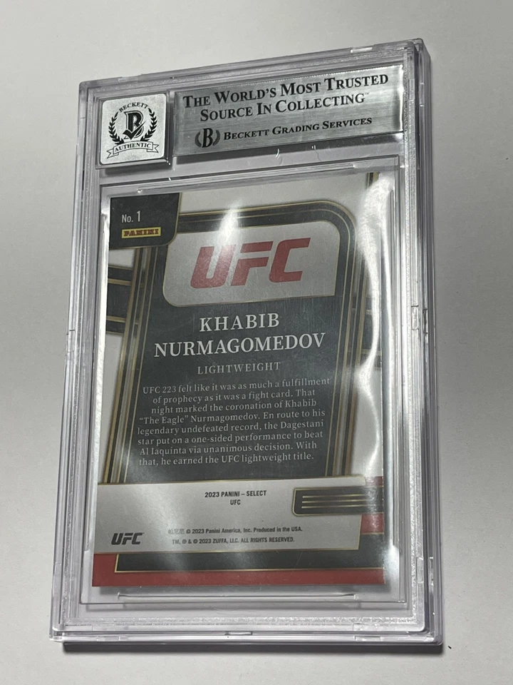 Khabib Nurmagomedov Signed UFC Select AND NEW Card IP Slabbed Beckett BAS a - Image 2 of 3