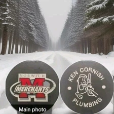 NORWICH MERCHANTS OHA OFFICIAL SPONSORED PUCK VICEROY MFG. MADE IN CANADA 🇨🇦