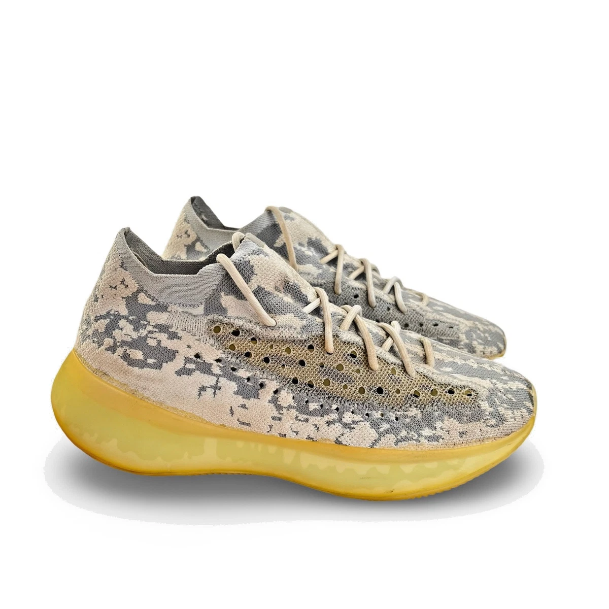 Adidas Yeezy Boost 380 Pepper Knit Sneakers Mens 10 Desert Camo WORN 1X Ye West Adidas Yeezy Boost Alien 380 Pepper Light Gray Brown Lace Up  main image 3
