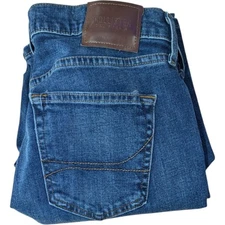 Hollister Jeans Mens Size 31x34 Epic Flex Boot Cut Measures 34x33.5 Blue Denim