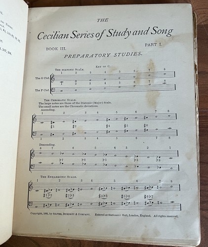 Cecilian Series Of Study & Song Antique Song Book 1892 John Tufts Silver Burdett - Bild 8 von 15