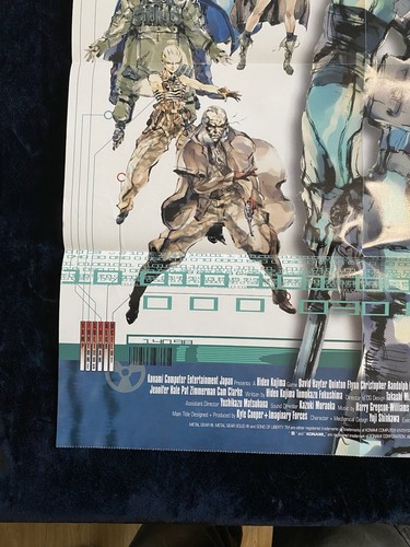2001 Metal Gear Solid 2 Sons of Liberty Konami Poster 28 x 22 inch - Picture 6 of 11