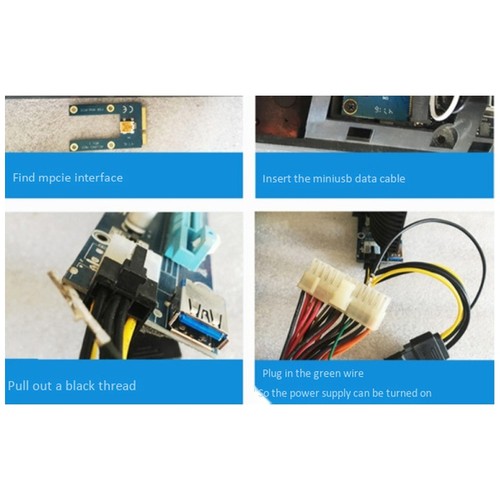 Pcie zu Pci Express 16X Riser für Laptop Externe Bild Karte Mpcie1528 - Afbeelding 4 van 10