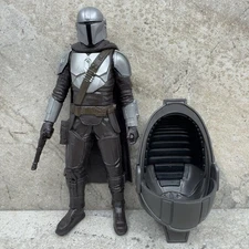 Hasbro Star Wars 2021 The Mandalorian 6" Action Figure, w Baby Yoda Carriage