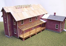 WILL'S FARM SUPPLY HO HOn3 Model Railroad Structure Wood Unptd Laser Kit RSL2008