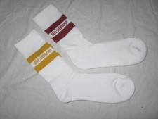 Image of BRAND NEW   BEN SHERMAN  Mens  Ribbed Sports Socks  White  2 Pairs    BY