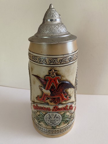 Anheuser-Busch 1987 Limited Edition Collector Stein 'K' Series IV, NIB MINT! - Picture 7 of 20