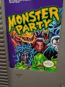 Monster Party - Authentic Nintendo NES Game - Tested & Works