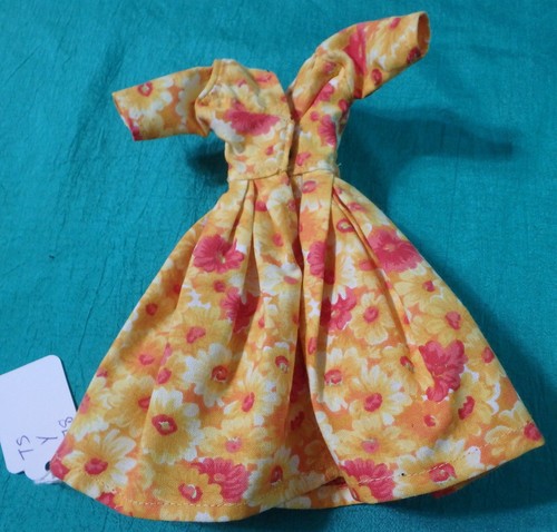 Yellow & Red Floral Dress for 11" teen fashion & BJD dolls TSY78 - Picture 4 of 7