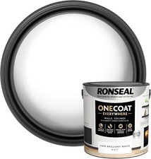 Image of Ronseal One Coat Evrywhere Matt Paint 2.5L All 21 Colours Available