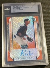 Alexander Vargas 2021 Leaf Metal Draft Mojo Orange 1/1  BA-AV1 Pre-Product Proof