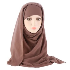 Muslim Women Instant Scarf Hijab One Piece Amira Pull On Ready Wrap Headscarf