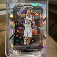 2022-23 Panini Prizm STEVE NASH Silver Cracked Ice Prizm #289  free shipshipping