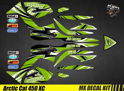 Kit Deco Quad / ATV Aufkleber Kit Arctic Cat XC 450 - Grün