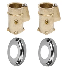 Anchor & Escutcheon Pool Rail Set - Two Pack