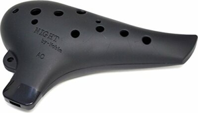 New Night By Noble Plastic Ocarina AC Black Rubber Finished