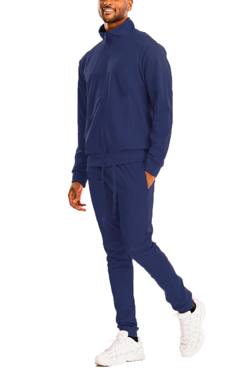 Essential Plain Basic Blank Full Zip Track Suit Jacket and