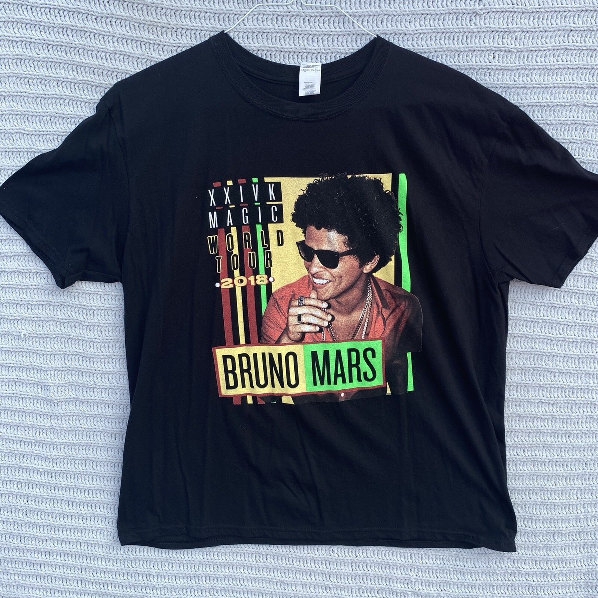 Bruno Mars Concert Shirt Adult Extra Large 2018 World TOUR Graphic