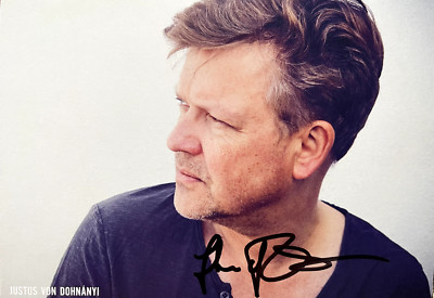 Justus von Dohnanyi signed autograph card 15x10 James Bond 007 star original